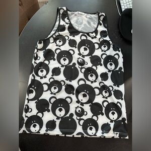 Men’s mesh Tank top with bear butts